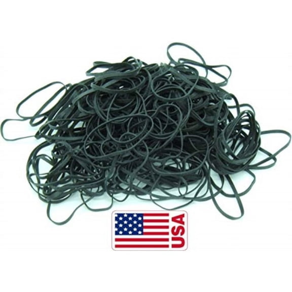 black high heat uv resistant #32 platinum crepe rubber band (3" x 1/8") premium angler 200-210 count (32-1/4lb)