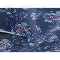 thumbnail image 3 of Ambesonne Floral Design Quilted Bedspread Set 3 Pcs, Inverted Colors Flora, King, Indigo Sky Blue Violet, 3 of 4