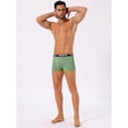 thumbnail image 4 of DARING DIVA Men's Lightweight Short Leg Stretch Boxer Briefs 32 Green, 4 of 6