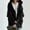 Black, variant on Viadha Women's Solid Color Hoodie Zipper Long Sleeve Sweatshirts Long Coat Tops With Pockets