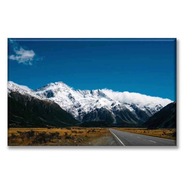 Cuadro Canva Listo Para Colgar Tipo Galería Carretera A La Montaña 60X90 cm