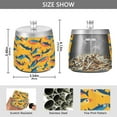 thumbnail image 2 of Yayeee Ashtray with Lid for Cigarette Smokeless Stainless Steel Home Ash Holder, Yellow Sardines Pattern, 2 of 7
