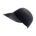 thumbnail image 2 of Cheers.US Women's Casual Straw Sun Hat Equestrian Cap Summer Travel Outdoor Straw Sun Visor Cap Baseball Cap, 2 of 7