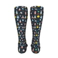 thumbnail image 6 of Kdxio Rocket Space Funny Silky Novelty Funky Long Knee High Socks Soft 3D Print Cosplay Crazy Stockings for Men Women, 6 of 8