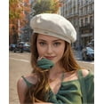 thumbnail image 3 of YooGuoGuo French Beret Hat French Paris Hat Elegant Trend Classic Beanie Hats Autumn Winter Casual Chic Cap, 3 of 9