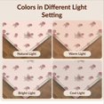thumbnail image 7 of Design&I 2'x3' Washable Throw Rug Pink Delicate Vintage Bouquet Buds Airy Asymmetric Border Coquette for Hallway, Laundry Room, Low Profile Daily Traffic Ready Accent, 7 of 7