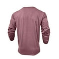 thumbnail image 7 of biudgviw Men's Henley Shirts Rolled Up Long Sleeve Soft Basic Tees Classic Casual Slim Fitted Button T-Shirt Fashion Clothing, 7 of 7