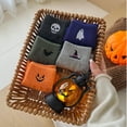 thumbnail image 5 of Halloween Embroidered Ankle Socks Trendy Socks Novelty Socks Crew Socks Lightweight Low Cut Socks Cotton Socks Funny Socks Fuzzy Socks Fall Socks Cute Socks 1 Pairs of Socks Orange One Size, 5 of 9
