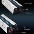 thumbnail image 2 of WZRELB 1200W Pure Sine Wave Inverter 24V DC to 110V 120V AC Power Converter with LED Display, Off-Grid Portable Power Inverter with 2 AC Outlets for Home, RV, Truck, Camping, 2 of 6