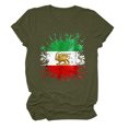 thumbnail image 2 of Tops de Cuello Alto para las Mujeres Amante Impreso Cuello Redondo Manga Corta Camiseta Casual, Blusa Diaria de Estiramiento Suave, 2 of 5