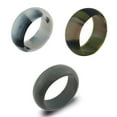 thumbnail image 1 of Silicone Rings Stylish Flexible Unisex Round Wedding Rings Wedding Bands for Sports Fitness Gym, 1 of 5