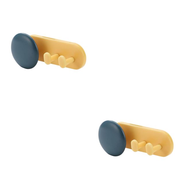 Matsuzay Soporte de almacenamiento Colgador de almacenamiento de alambre autoadhesivo de plástico Gancho de estante colgante para oficina en casa, azul y Type2 NO2 Matsuzay CBP166708