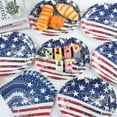 thumbnail image 5 of 4th of July Oval Paper Plates 11inch Paper Plate and Napkin, Dish Tray American Flag Supplies Party Decoration Patriotic Supplies for Independence Veterans Labor Day Memorial Day Tableware, 25 Guest, 5 of 14