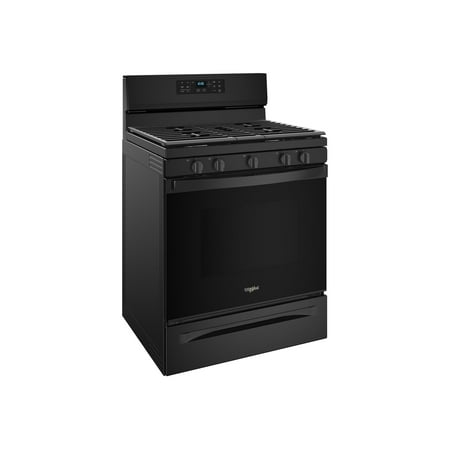 Whirlpool - 5.0 Cu. Ft. Self-Cleaning Freestanding Gas Convection Range - Black