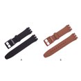 thumbnail image 3 of Simple Design Solid Color Watch Silicone Strap Wristwatch Band Belt Watches Repair Upgrade Modified Spare Parts Brown, 3 of 7