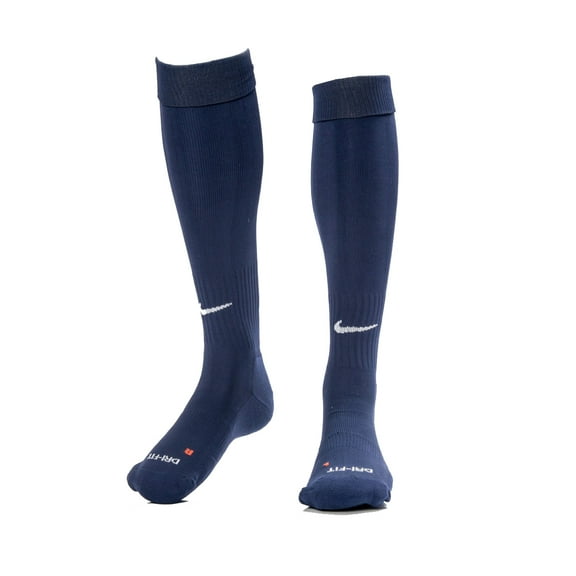 NIKE Academy Over-The-Calf Soccer Socks, Navy/White, Large