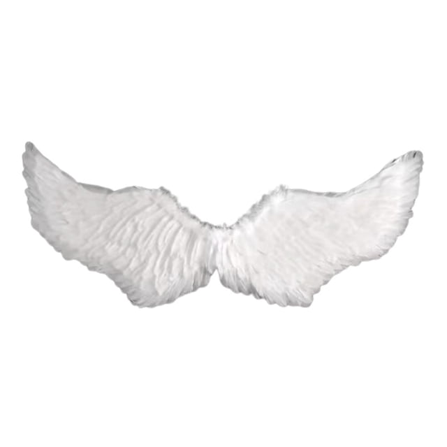Decoración de de ángel para Halloween, disfraz para fiesta de actuación en el escenario, juego de roles Blanco L