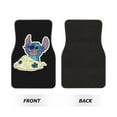 Stitch 4 Piece Car Floor Mats for Front & Rear Anime Cartoon AllSeason
