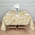 thumbnail image 3 of Square Tablecloth 52x52 Inch – Waterproof Polyester Printed Table Cover, Wrinkle Resistant & Washable for Kitchen Dining Picnic Party Decor, Single-v4-15, White, 3 of 6