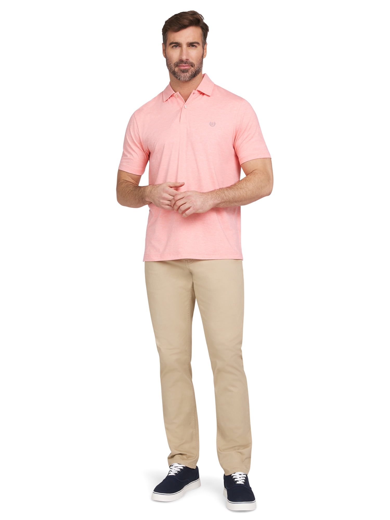 Chaps Men's & Big Men's Everyday Performance Stretch Polo Shirt with Short Sleeves, Sizes S-2XL