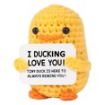 thumbnail image 3 of Inspirador Positivo Pato Crochet Lindo Tejido A Mano Emocional (n), 3 of 5