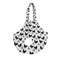 thumbnail image 1 of Methold Bolsa para jaula de transporte de pollos, transpirable, duradera, fácil de limpiar, ideal para gallos y aves de corral. Ideal para Suministros para pájaros En blanco y negro Talla única, 1 of 6