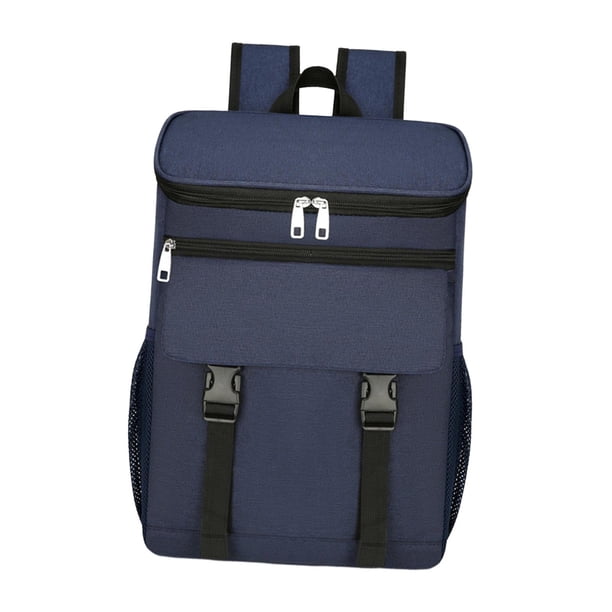 Mochila térmica impermeable para cerveza, bolsa térmica grande para llevar Azul