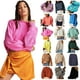 thumbnail image 2 of Suéter suelto de color sólido con cuello redondo a la moda para mujer de otoño e invierno de Europa y Estados Unidos, 2 of 6