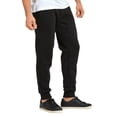 thumbnail image 3 of 2 Pack Men's Fleece Jogger Heavyweight Sweatpants Cotton Drawstring and Pockets S-3XL Regular Big & Tall Casual Elastic Waist Menswear Thermal Trouser, 3 of 5