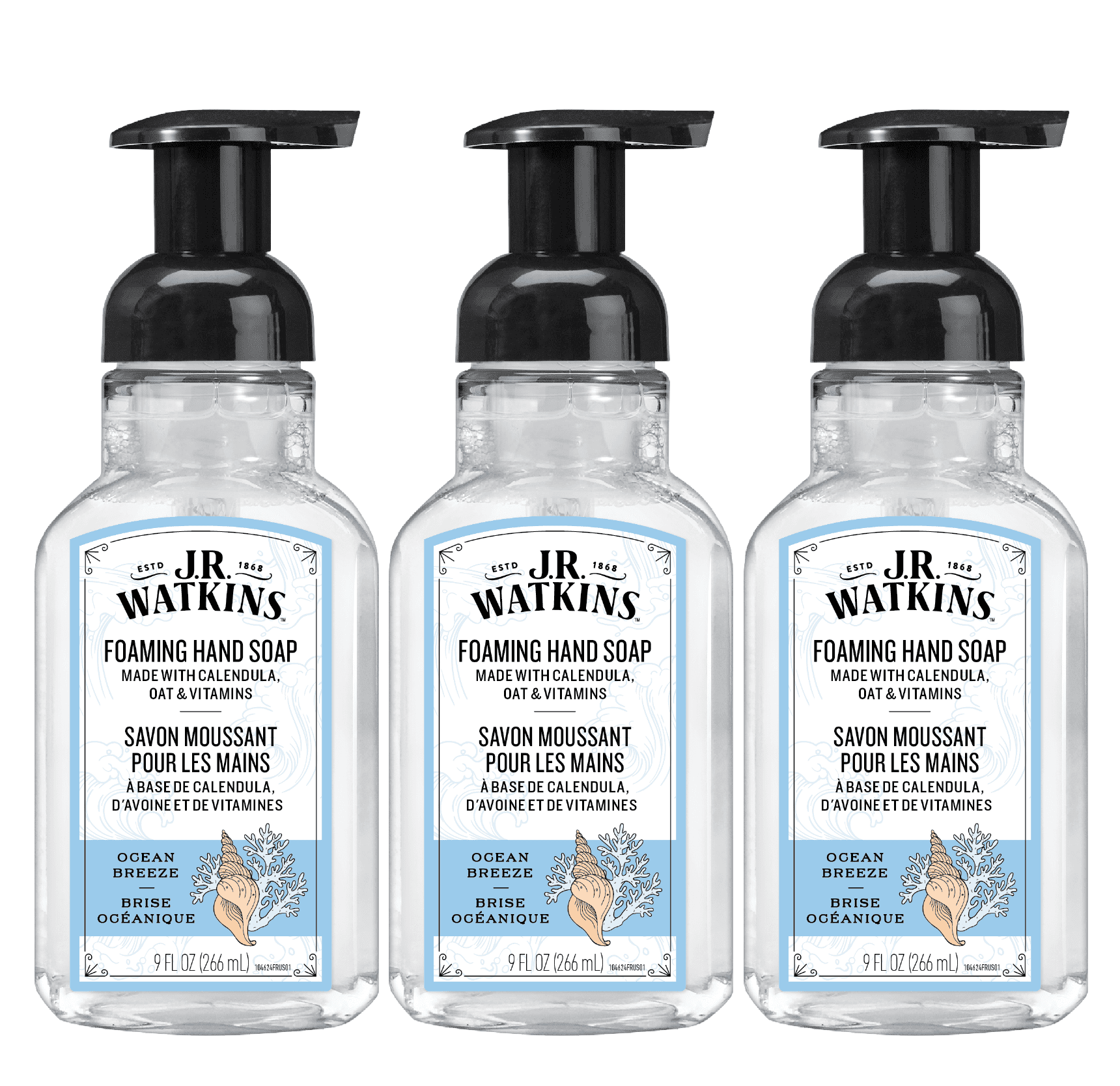 J.R. Watkins, Liquid Hand Soap, 11 fl oz, Lemon Citrus Scent