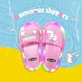 thumbnail image 3 of Zapatillas para niños y niñas, zapatos con estampado de animales de unicornio de dibujos animados, zapatos bonitos de moda iluminados, zapatillas de baño para niños pequeños, 3 of 5