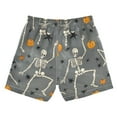 thumbnail image 7 of FORMRS Boys Swim Trunks Quick Dry Mesh Liner Boardshorts Sizes XS-XL, Halloween Dancing Skeleton, 7 of 7