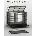 thumbnail image 2 of Petorldog 48-Inch Heavy Duty Dog Crate for Large Dogs with Lockable Wheels and Spacious Capacity, 2 of 5