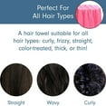 thumbnail image 4 of Toalla profesional de secado rápido para salón de secado de cabello de microfibra, paquete de 2, 4 of 5