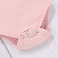 thumbnail image 6 of Styles I Love Infant Baby Girls Short Sleeve Ribbed Ruffle Cotton Romper with Floral Shorts & Headband 3pcs Outfit (Pink, 90/12-18 Months), 6 of 7