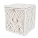 thumbnail image 3 of Caja de almacenamiento de la cuerda de algodón de la caja de algodón del tejido de escritorio retro 1pc (beige), 3 of 5