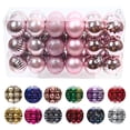 thumbnail image 2 of Bearachild 30 piezas de bolas de Navidad adornos inastillables decoraciones para árboles de Navidad juego de bolas colgantes para decoración de fiesta de Kits de decoración para fiestas Rosado Bearachild HA007626-05B, 2 of 6