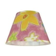 thumbnail image 2 of Aspen Creative 32187 Transitional Hardback Empire Shaped Spider Construction Lamp Shade in Pink with Flowers, 13" wide (7" x 13" x 9 1/2"), 2 of 4