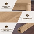 thumbnail image 3 of Joaxswe Farmhouse Nesting Tables Set of 3 – Living Room Table Set with Rounded Corners & Thickened Legs, Natural, 3 of 9