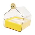 thumbnail image 3 of S SERENABLE Parrot Bathing Box Cage Accessory Accessory for Budgerigar Parakeets Finches Yellow, 3 of 9