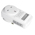 thumbnail image 1 of 13A Indoor Outlet Timer Digital Programmable Wall Plug in Timer Outlet with Automatic Power Off Countdown UK 90?250V, 1 of 5