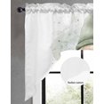 thumbnail image 2 of Spring Green Gnomes Swag Valances for Windows, Small Curtains Drapes, Eucalyptus Botanical Kitchen Window Curtains Over Sink Rod Pocket Window Treatment Valance for Bedroom/Bathroom 56"x36", 2 of 5