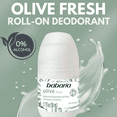 thumbnail image 2 of Babaria Olive Fresh Roll-On Deodorant 50ml –24h, No Alcohol (12-Pack), 2 of 7