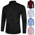 thumbnail image 4 of Gvdentm Men's Slim Henley Shirts Crewneck Longline T-Shirt Workout Athletic Button Shirt Tees Black,3XL, 4 of 4