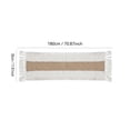 thumbnail image 2 of Boho Chic Table Runner with Macrame Tassels Cotton Linen Woven Striped Long Tabletop Decor for Wedding Home Kitchen Holiday Party 79" X 12", 2 of 4