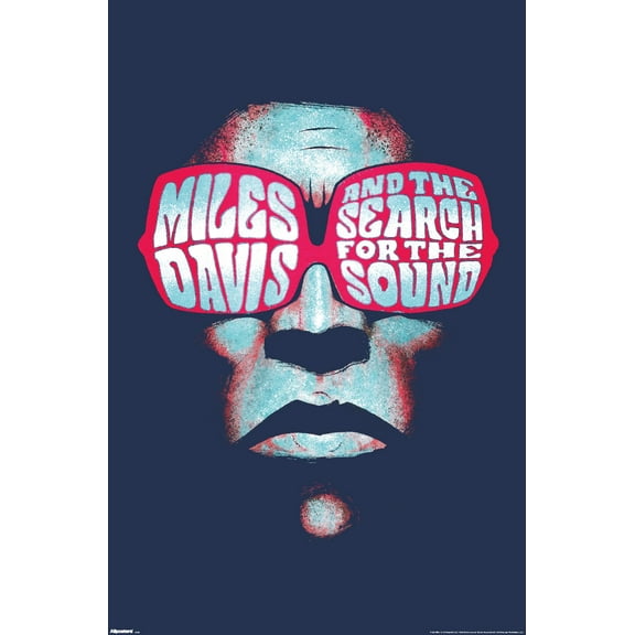 Miles Davis - Illustrated Face Wall Poster, 22.375" x 34"
