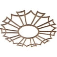 thumbnail image 2 of 18"OD x 6 3/8"ID x 3/8"T Augustus Wood Fretwork Pierced Ceiling Medallion, Walnut, 2 of 3