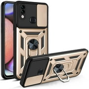 For Samsung Galaxy S20 Case, Ring Kickstand Magnetic & Slide Camera Protector Military-Grade Hybrid Rugged Drop Protection Phone Cover