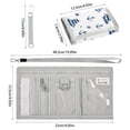 thumbnail image 3 of JIALIOU Nylon Trifold Card Wallet with ID Window Zipper Pocket for Men Women Teen Ships and Anchors, 3 of 7