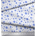 thumbnail image 3 of Soimoi Blue Heavy Satin Fabric Dots Dots Fabric Prints By Yard 54 Inch Wide, 3 of 5